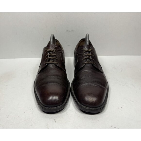 Salvatore Ferragamo Studio Dress Shoe Derby Brown Leather Rubber Men’s Size 8 D‎ main image 4